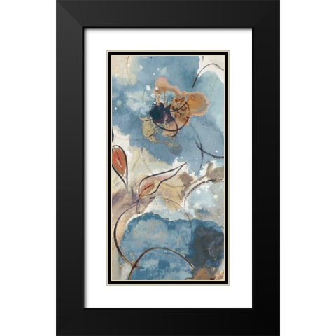 Softly Blushing I Black Modern Wood Framed Art Print with Double Matting by Palmer, Ruther
