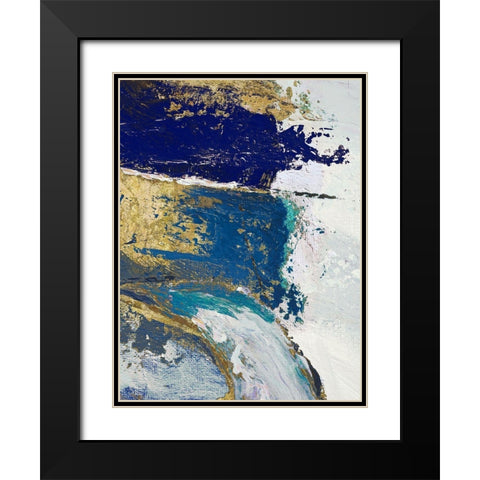 Riviera II Black Modern Wood Framed Art Print with Double Matting by Palmer, Ruth