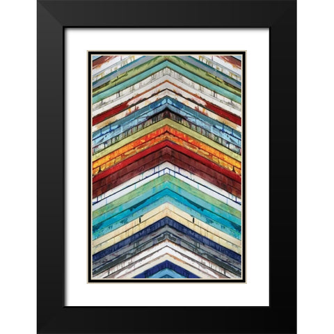 Going Up Black Modern Wood Framed Art Print with Double Matting by Palmer, Ruth