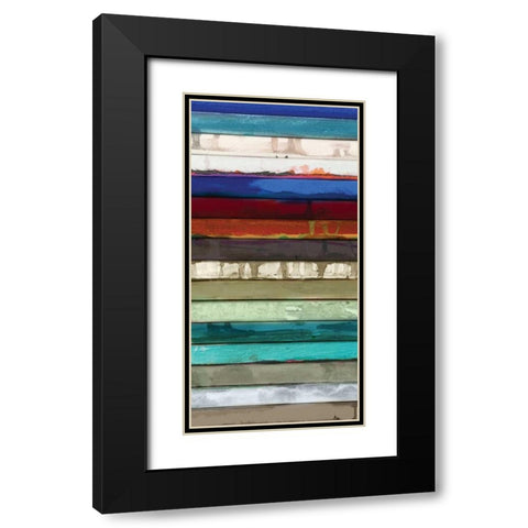 Stack I Black Modern Wood Framed Art Print with Double Matting by Palmer, Ruth