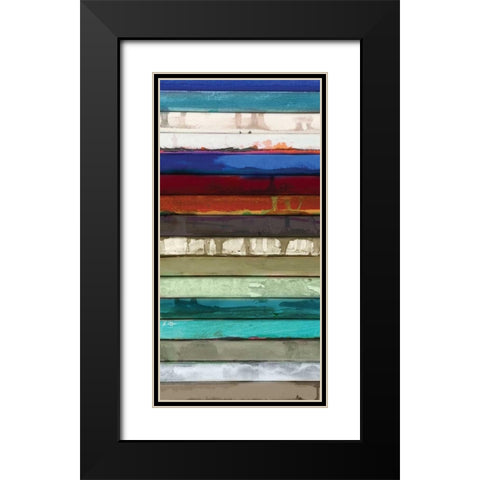 Stack I Black Modern Wood Framed Art Print with Double Matting by Palmer, Ruth