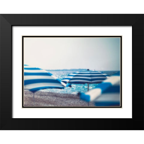 Summer Swim II Black Modern Wood Framed Art Print with Double Matting by Schenck, Robert