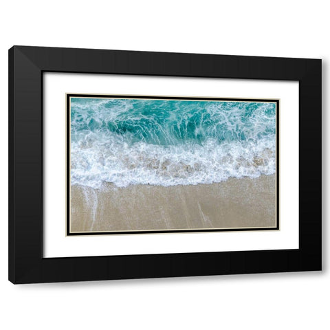 Washing Away  Black Modern Wood Framed Art Print with Double Matting by Silver, Richard