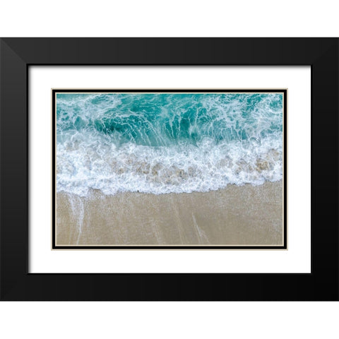 Washing Away  Black Modern Wood Framed Art Print with Double Matting by Silver, Richard