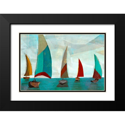 Gallivant Black Modern Wood Framed Art Print with Double Matting by Selkirk, Edward