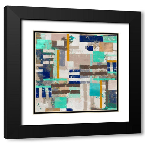 Acres II Black Modern Wood Framed Art Print with Double Matting by Selkirk, Edward