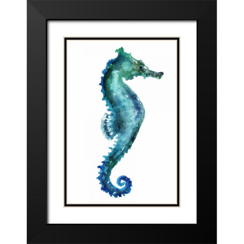 Sea Horse Black Modern Wood Framed Art Print with Double Matting by Selkirk, Edward