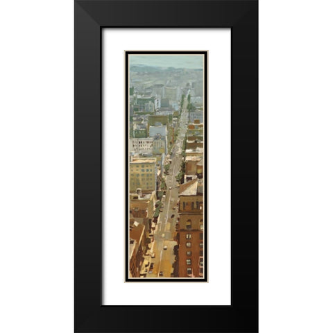 San Fran Cityscape I Black Modern Wood Framed Art Print with Double Matting by Selkirk, Edward