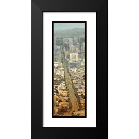 San Fran Cityscape II Black Modern Wood Framed Art Print with Double Matting by Selkirk, Edward