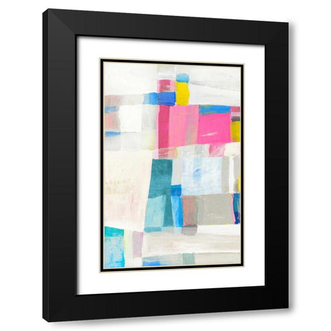 Paste Hues II Black Modern Wood Framed Art Print with Double Matting by Selkirk, Edward