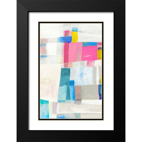 Paste Hues II Black Modern Wood Framed Art Print with Double Matting by Selkirk, Edward