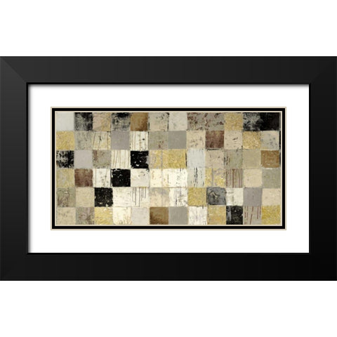 African Mosaic I Black Modern Wood Framed Art Print with Double Matting by Selkirk, Edward