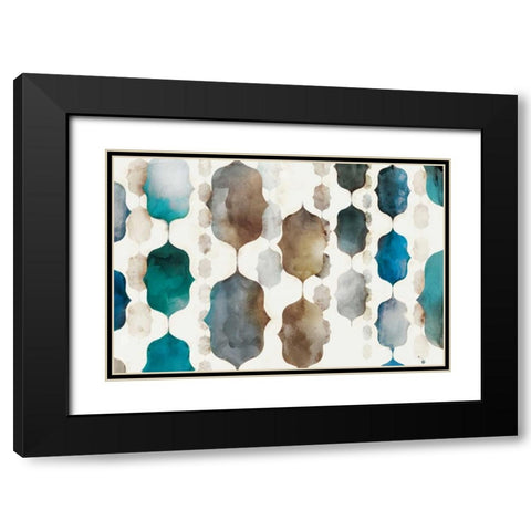Morrocan Beads Black Modern Wood Framed Art Print with Double Matting by Selkirk, Edward