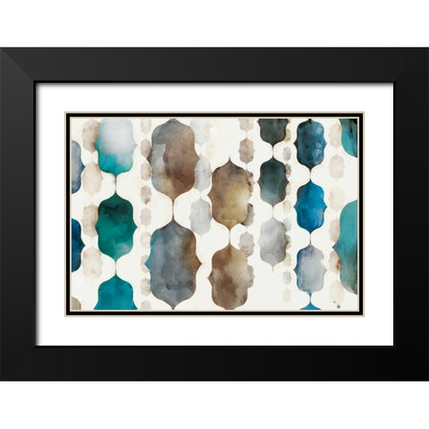 Morrocan Beads Black Modern Wood Framed Art Print with Double Matting by Selkirk, Edward