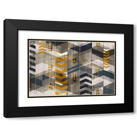 Taxis Black Modern Wood Framed Art Print with Double Matting by Selkirk, Edward