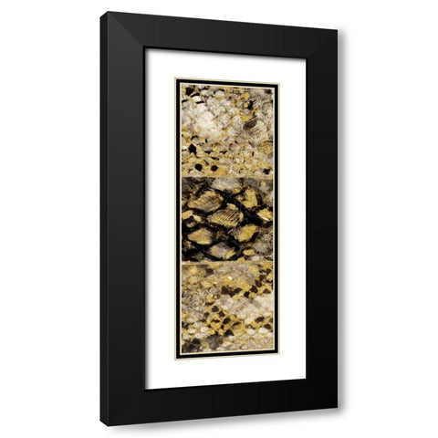 Snake Squares II Black Modern Wood Framed Art Print with Double Matting by Selkirk, Edward