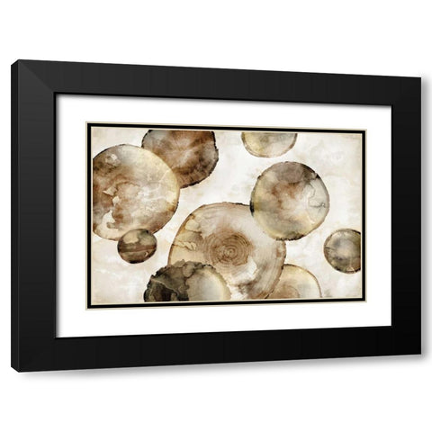 Tree Rings Black Modern Wood Framed Art Print with Double Matting by Selkirk, Edward