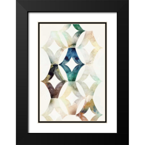 Morocgrahic I Black Modern Wood Framed Art Print with Double Matting by Selkirk, Edward