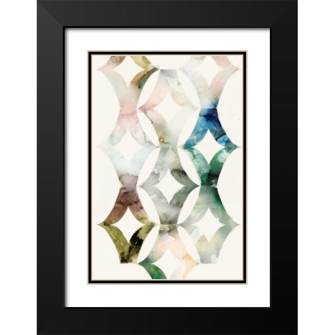 Morocgrahic II Black Modern Wood Framed Art Print with Double Matting by Selkirk, Edward