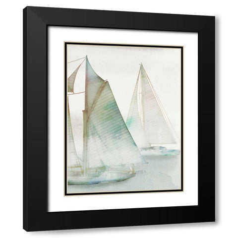 Glide III Black Modern Wood Framed Art Print with Double Matting by Selkirk, Edward