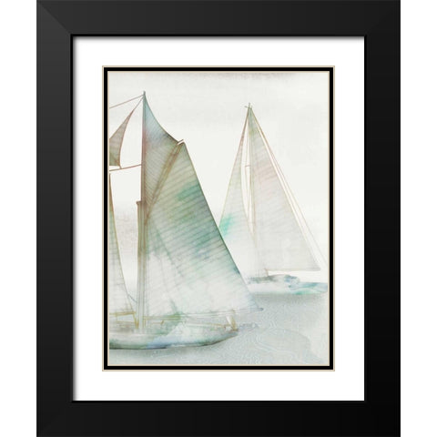 Glide III Black Modern Wood Framed Art Print with Double Matting by Selkirk, Edward