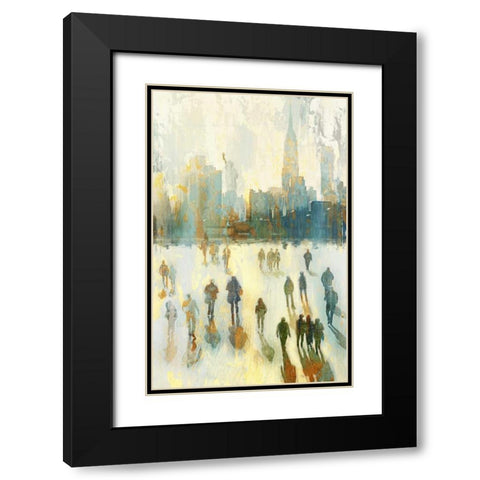 NY Shadows I Black Modern Wood Framed Art Print with Double Matting by Selkirk, Edward