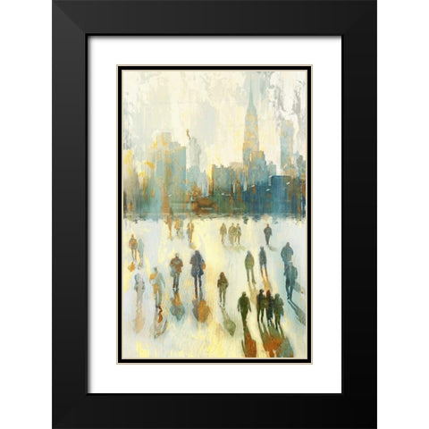 NY Shadows I Black Modern Wood Framed Art Print with Double Matting by Selkirk, Edward
