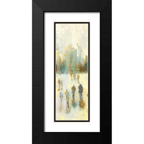 NY Shadows II Black Modern Wood Framed Art Print with Double Matting by Selkirk, Edward