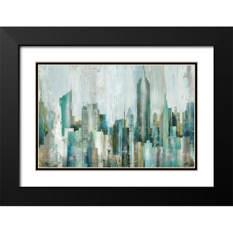 Skyline Black Modern Wood Framed Art Print with Double Matting by Selkirk, Edward