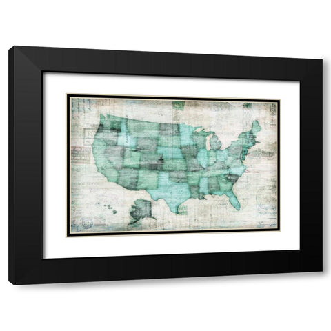 USA Black Modern Wood Framed Art Print with Double Matting by Selkirk, Edward