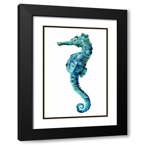 Sea Horse Black Modern Wood Framed Art Print with Double Matting by Selkirk, Edward