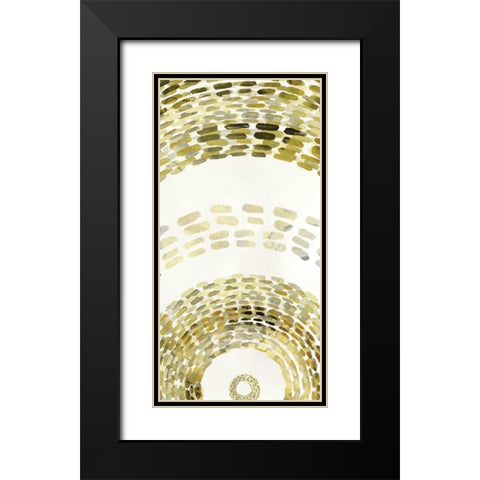 Gold Motif II Black Modern Wood Framed Art Print with Double Matting by Selkirk, Edward