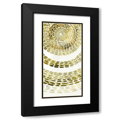 Gold Motif III Black Modern Wood Framed Art Print with Double Matting by Selkirk, Edward