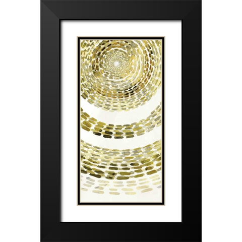 Gold Motif III Black Modern Wood Framed Art Print with Double Matting by Selkirk, Edward