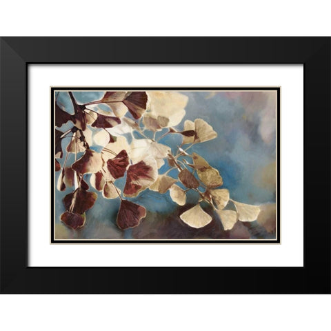 Maroon Blossom Black Modern Wood Framed Art Print with Double Matting by Selkirk, Edward