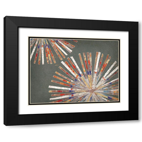 Disk I Warm Version Black Modern Wood Framed Art Print with Double Matting by Selkirk, Edward