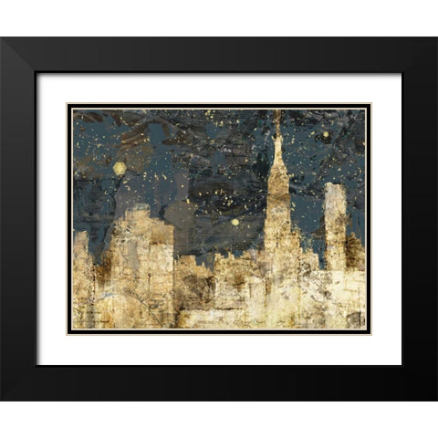 Night Life Black Modern Wood Framed Art Print with Double Matting by Selkirk, Edward