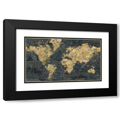Golden Globe Black Modern Wood Framed Art Print with Double Matting by Selkirk, Edward