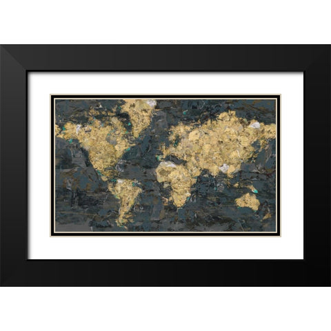 Golden Globe Black Modern Wood Framed Art Print with Double Matting by Selkirk, Edward