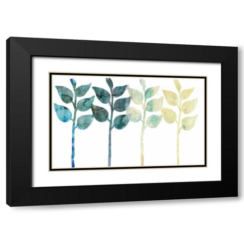 Queued Black Modern Wood Framed Art Print with Double Matting by Selkirk, Edward