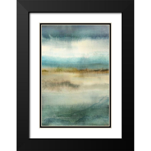 Blue Reverie Black Modern Wood Framed Art Print with Double Matting by Selkirk, Edward
