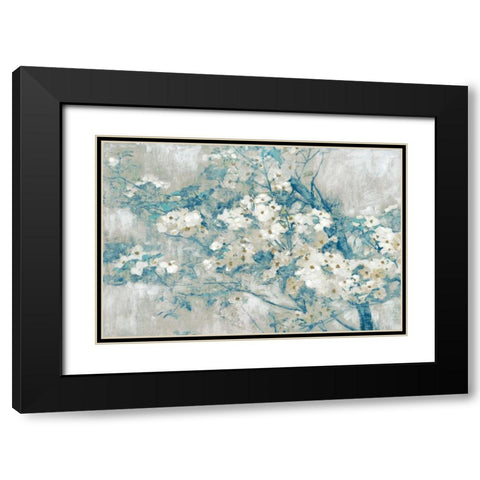 Dogwood Bloom Black Modern Wood Framed Art Print with Double Matting by Selkirk, Edward