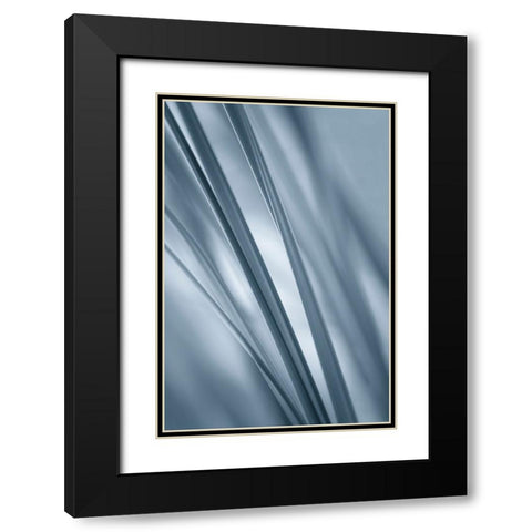 Slanting  Black Modern Wood Framed Art Print with Double Matting by Schwartz, Don