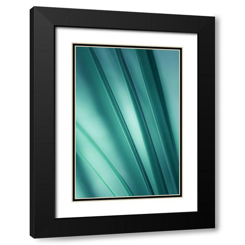 Tilting Blades  Black Modern Wood Framed Art Print with Double Matting by Schwartz, Don