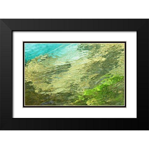 Fontaine Abstract III Black Modern Wood Framed Art Print with Double Matting by Crainford, Steven
