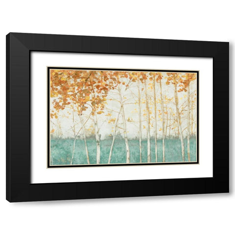 Autumn Threshold Black Modern Wood Framed Art Print with Double Matting by Theodosiu, Matina