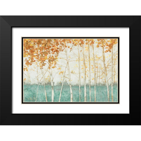 Autumn Threshold Black Modern Wood Framed Art Print with Double Matting by Theodosiu, Matina