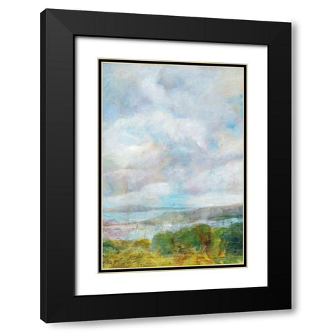 Spring Meadow  Black Modern Wood Framed Art Print with Double Matting by Theodosiou, Matina