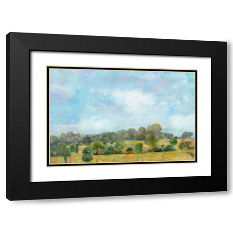 Spring Vista  Black Modern Wood Framed Art Print with Double Matting by Theodosiou, Matina