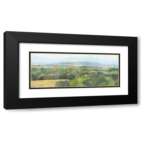 Sage View Black Modern Wood Framed Art Print with Double Matting by Theodosiou, Matina